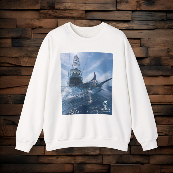 Deep Blue - Marlin Graphic Sweatshirt — Ocean Adventure Crewneck