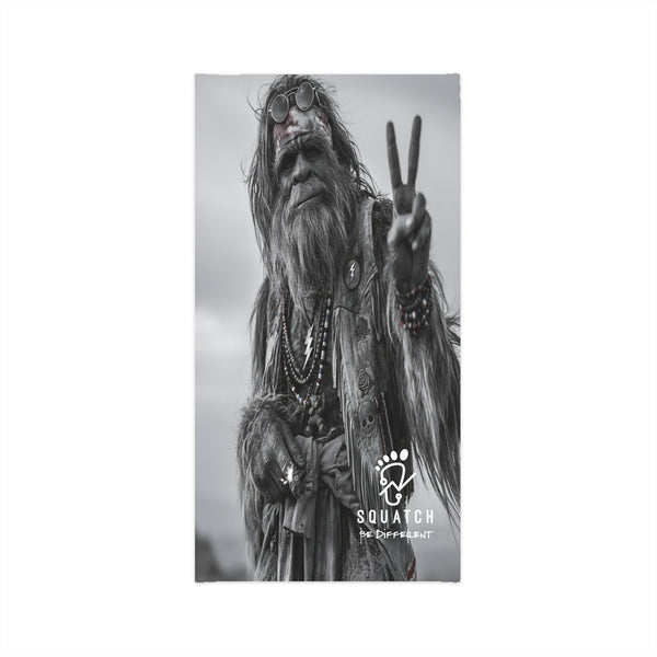 Neck Gaiter – Greatful Squatch Peace Sign Face Mask (Lightweight, Outdoor Bandana)