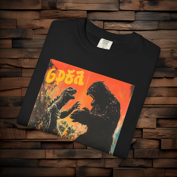 Godzilla Vintage Poster Heavyweight Cotton T-Shirt