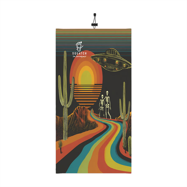 Desert Bones - UFO Neck Gaiter — Winter Drawstring Face Covering